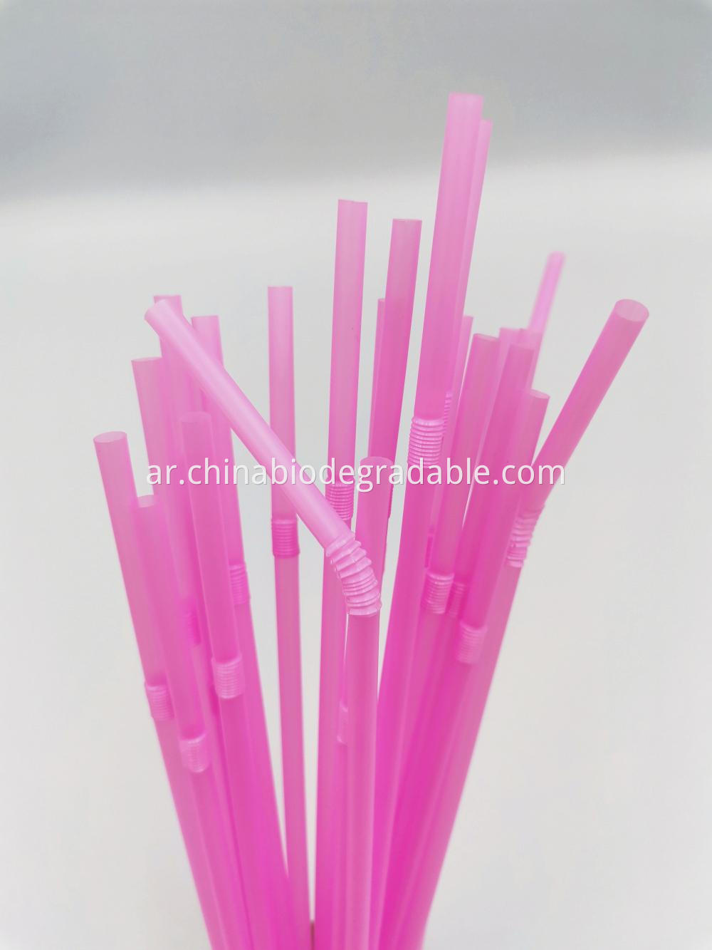 Compostable Plastic Flexible Drinking Straws